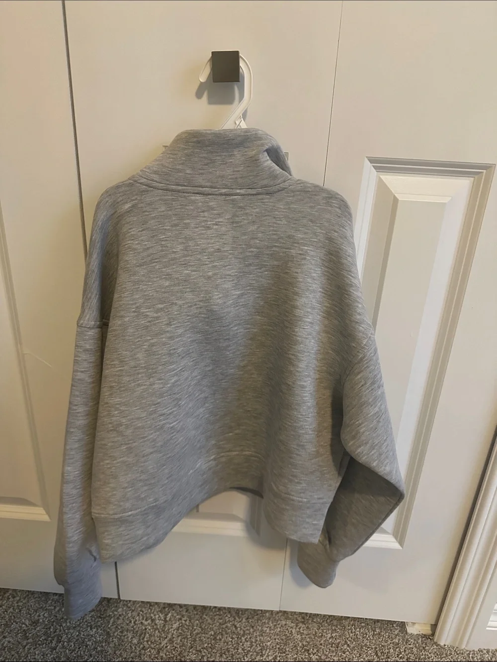 Old Navy Gray Half-Zip Pullover Sweatshirt